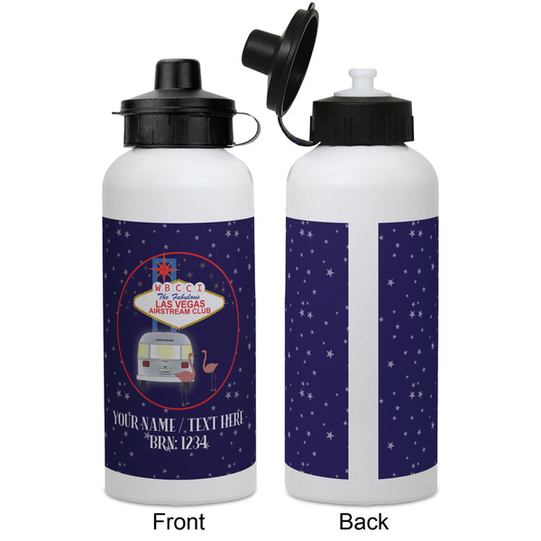 Las Vegas Airstream Club Aluminum Water Bottle - White APPROVAL