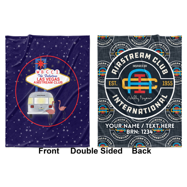 Las Vegas Airstream Club Baby Blanket (Double Sided - Printed Front and Back)