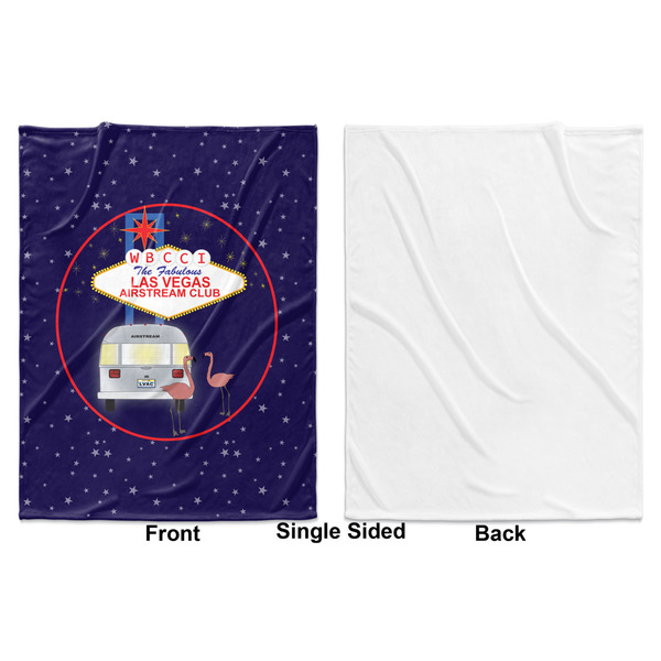 Las Vegas Airstream Club Baby Blanket (Single Sided - Printed Front, White Back)