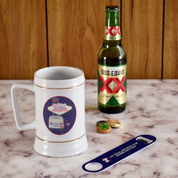 Las Vegas Airstream Club Beer Stein - In Context