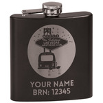 Las Vegas Airstream Club Black Flask Set