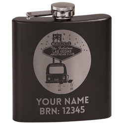 Las Vegas Airstream Club Black Flask Set