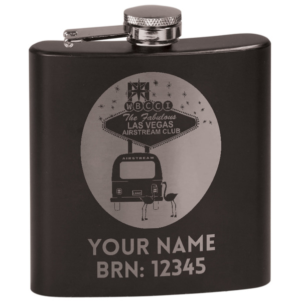 Custom Las Vegas Airstream Club Black Flask Set