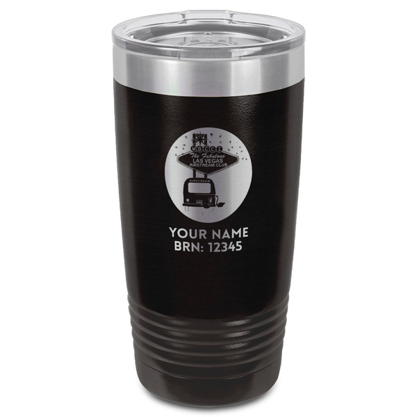Las Vegas Airstream Club Black Polar Camel Tumbler - 20oz - Front