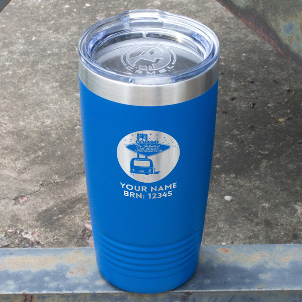 Las Vegas Airstream Club Blue Polar Camel Tumbler - 20oz - Angled
