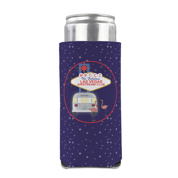 Las Vegas Airstream Club Can Cooler - Tall 12oz - Front on Can