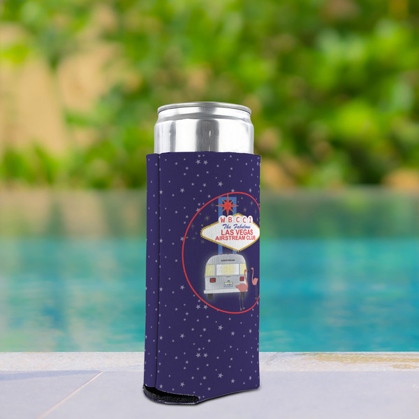 Las Vegas Airstream Club Can Cooler - Tall 12oz - In Context
