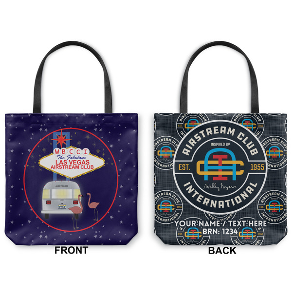 Las Vegas Airstream Club Canvas Tote - Front and Back