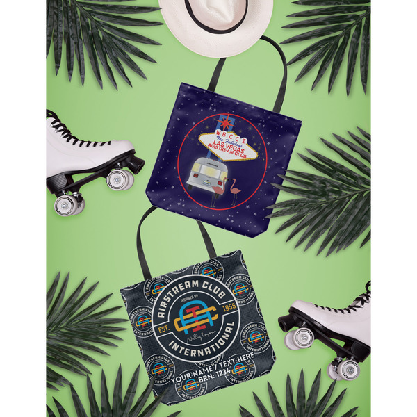 Las Vegas Airstream Club Canvas Tote Lifestyle Front and Back