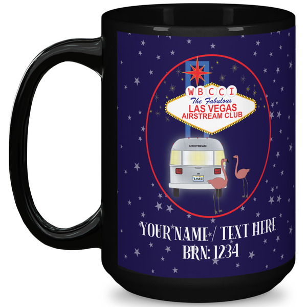 Custom Las Vegas Airstream Club 15 oz Coffee Mug - Black