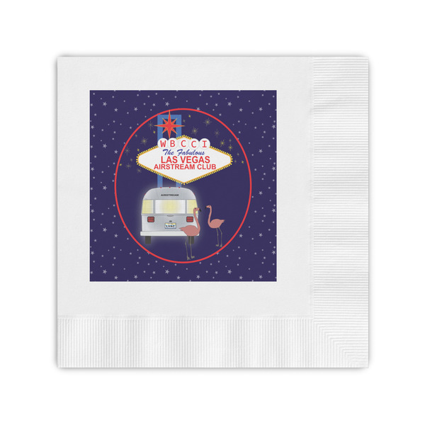 Custom Las Vegas Airstream Club Coined Cocktail Napkins