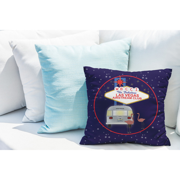 Las Vegas Airstream Club Decorative Pillow Case - LIFESTYLE 2