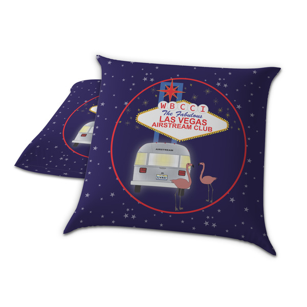Las Vegas Airstream Club Decorative Pillow Case - TWO