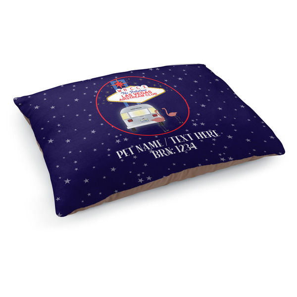 Custom Las Vegas Airstream Club Indoor Dog Bed - Medium