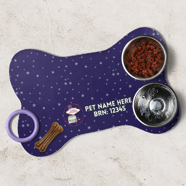 Las Vegas Airstream Club Dog Bone Shaped Mat Lifestyle