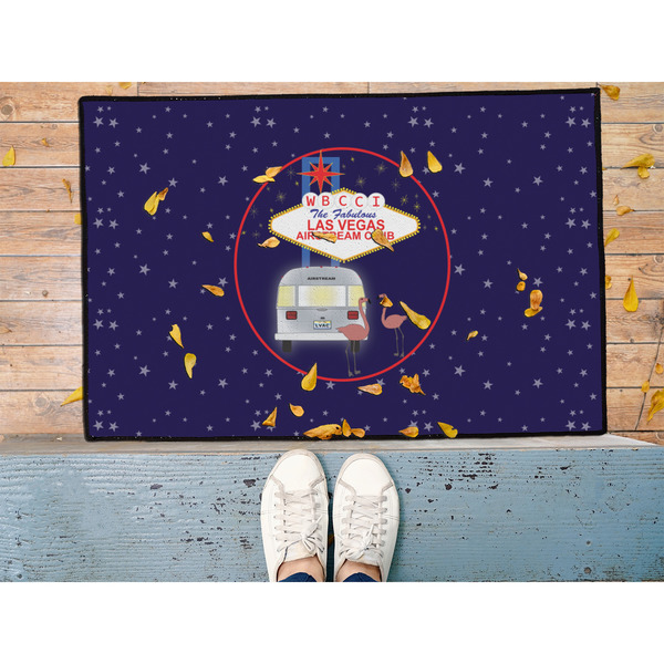 Las Vegas Airstream Club Door Mat - 36"x24" - Lifestyle
