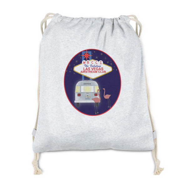 Custom Las Vegas Airstream Club Drawstring Backpack - Sweatshirt Fleece - Double-Sided