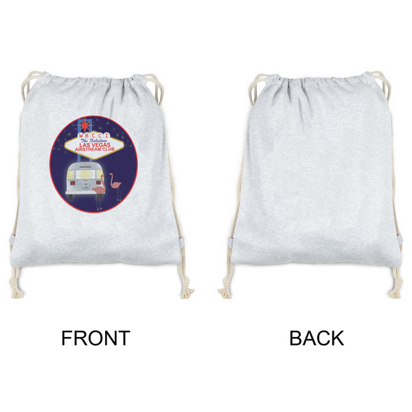 Las Vegas Airstream Club Drawstring Backpacks - Sweatshirt Fleece - Single Sided - APPROVAL