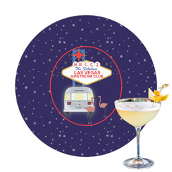Las Vegas Airstream Club Printed Drink Topper