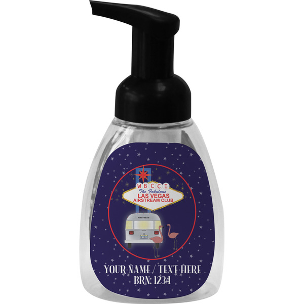 Las Vegas Airstream Club Foam Soap Bottle - Black - Front