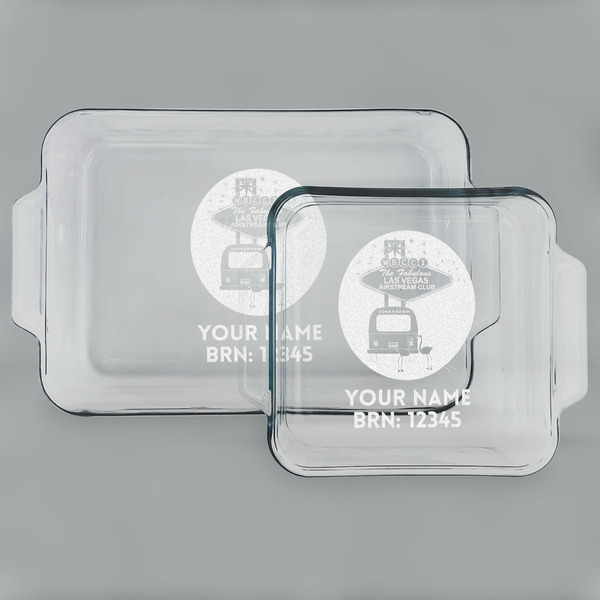 Las Vegas Airstream Club Glass Baking Dish Set - Main