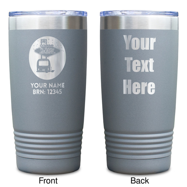 Las Vegas Airstream Club Gray Polar Camel Tumbler - 20oz - Double Sided - Approval