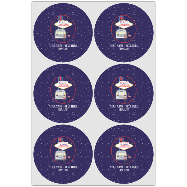 Las Vegas Airstream Club Icing Circle - Large - Set of 6