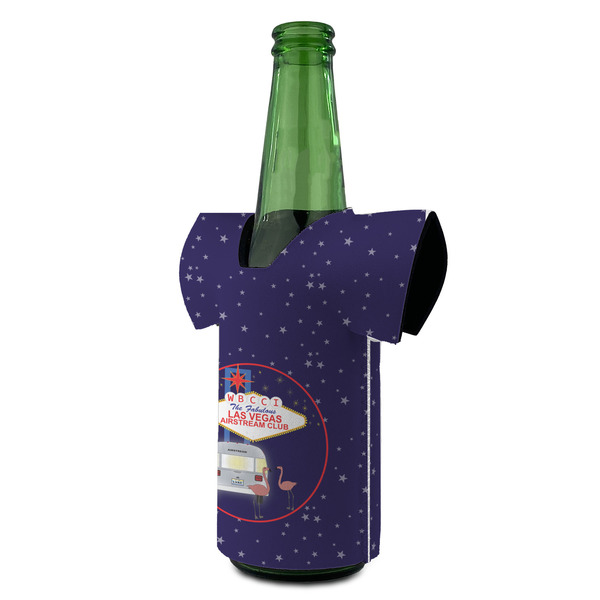 Las Vegas Airstream Club Jersey Bottle Cooler - ANGLE (on bottle)