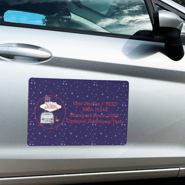Las Vegas Airstream Club Large Rectangle Car Magnets- In Context