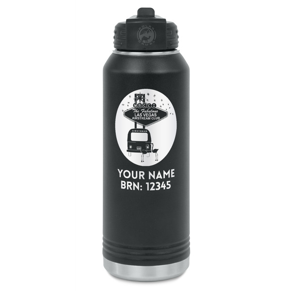 Custom Las Vegas Airstream Club Water Bottle - Laser Engraved