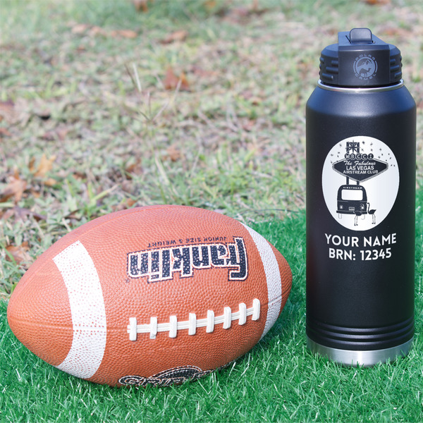 Las Vegas Airstream Club Laser Engraved Water Bottles - In Context