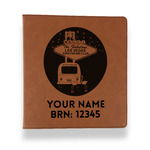 Las Vegas Airstream Club Leather Binder - 1" - Rawhide