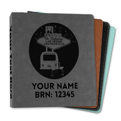 Las Vegas Airstream Club Leather Binder - 1"