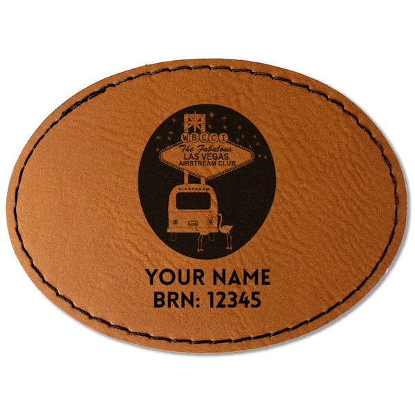 Las Vegas Airstream Club Leatherette Patches - Oval