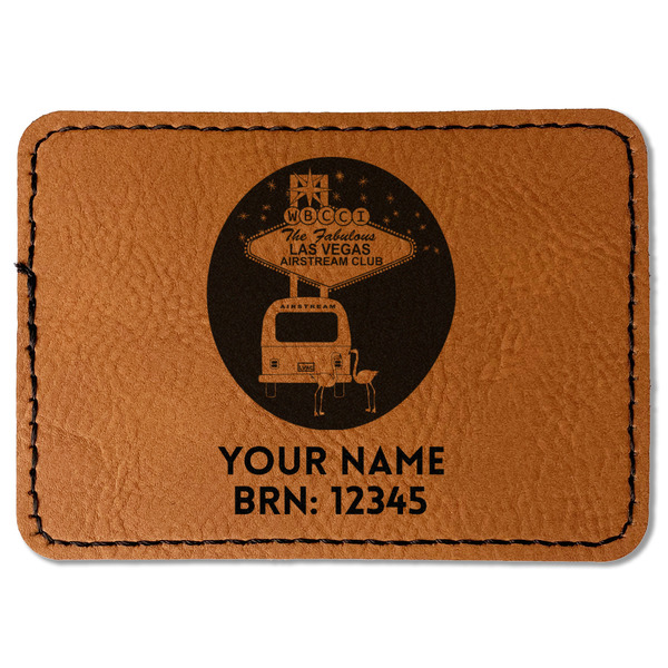 Las Vegas Airstream Club Leatherette Patches - Rectangle