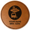 Las Vegas Airstream Club Faux Leather Iron On Patch - Round
