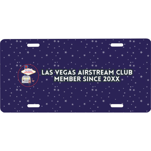 Custom Las Vegas Airstream Club Front License Plate