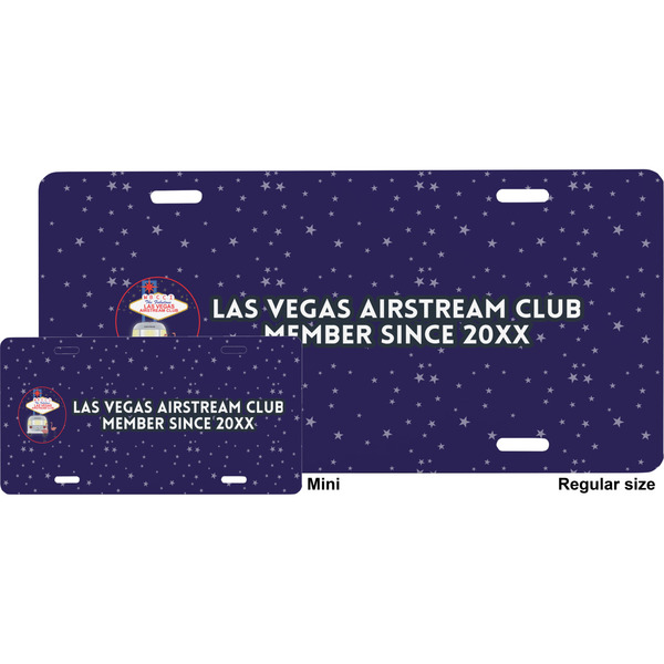 Las Vegas Airstream Club License Plate - Sizes - Four Holes