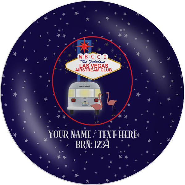 Custom Las Vegas Airstream Club Melamine Plate - 10"
