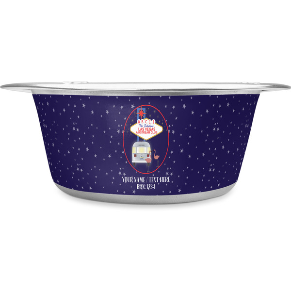 Custom Las Vegas Airstream Club Stainless Steel Dog Bowl