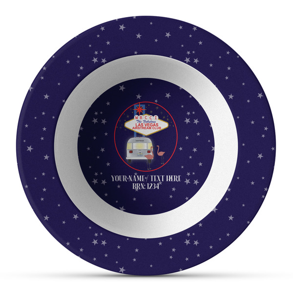 Custom Las Vegas Airstream Club Plastic Bowl - Microwave Safe - Composite Polymer