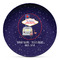 Las Vegas Airstream Club Microwave Safe Plastic Plate - Composite Polymer