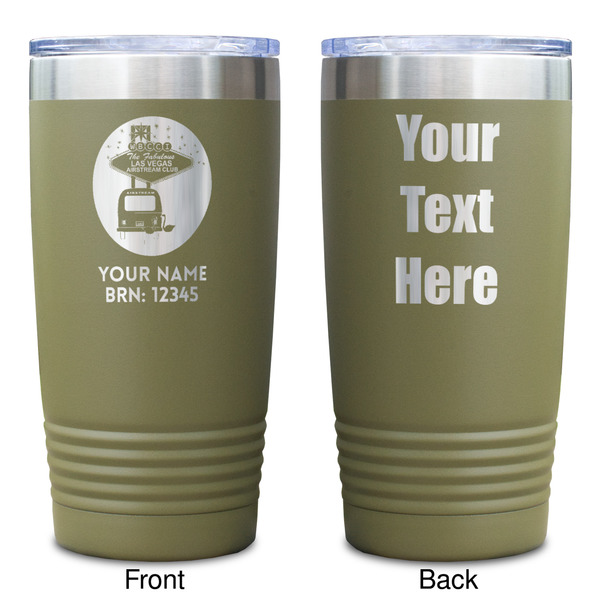 Las Vegas Airstream Club Olive Polar Camel Tumbler - 20oz - Double Sided - Approval
