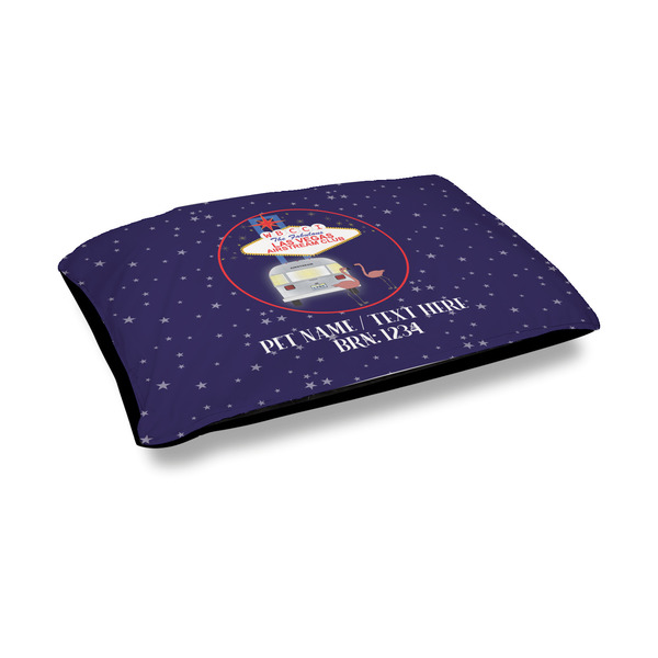 Custom Las Vegas Airstream Club Outdoor Dog Bed - Medium