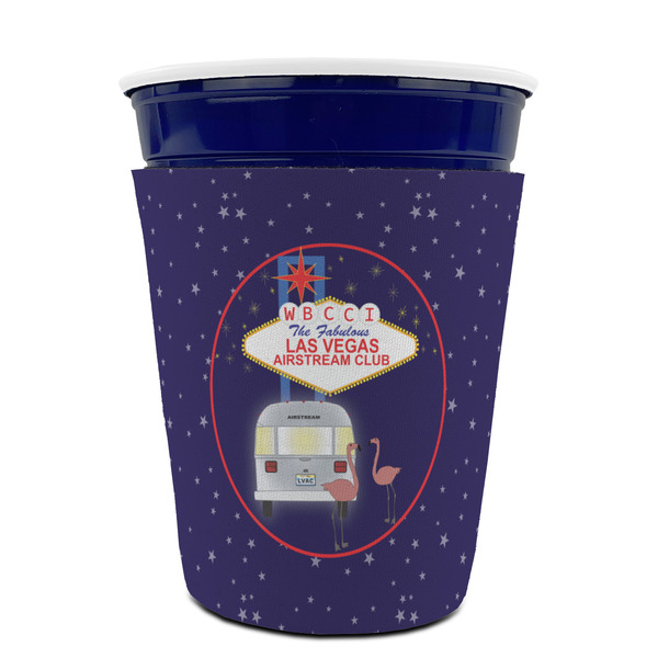 Las Vegas Airstream Club Party Cup Sleeves - without bottom - Front (On Cup)