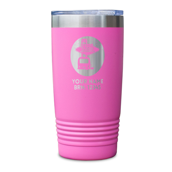 Las Vegas Airstream Club Pink Polar Camel Tumbler - 20oz - Single Sided - Approval