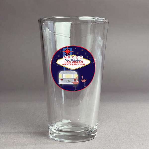 Custom Las Vegas Airstream Club Pint Glass - Full Color Logo
