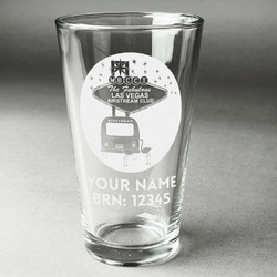 Las Vegas Airstream Club Pint Glass - Laser Engraved