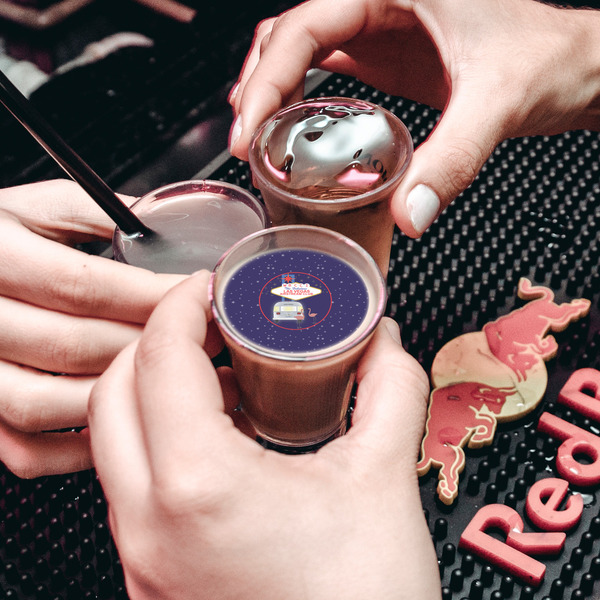 Las Vegas Airstream Club Printed Drink Topper - XSmall - In Shot Glass