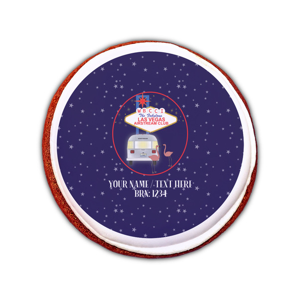 Las Vegas Airstream Club Printed Icing Circle - Small - On Cookie